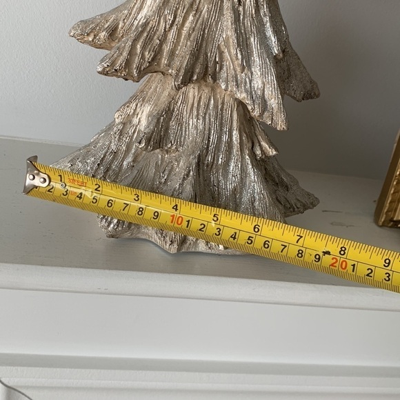 Peppermint Forest Christmas tree sparkly glitter home Decor‎ beige silver - Picture 7 of 9